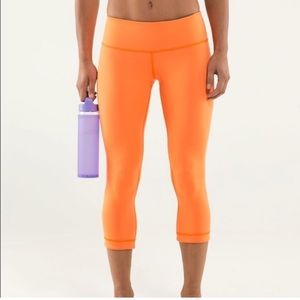 Lululemon wunder under reversible crop leggings